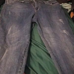 Stone washed manufacturer worn Jeans